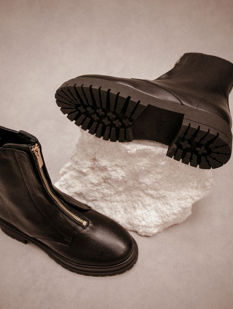 Botas Planas : Robin - Caviar