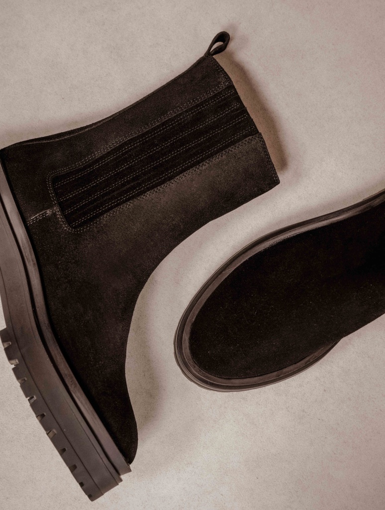 Flache Stiefel : Saori - Noir