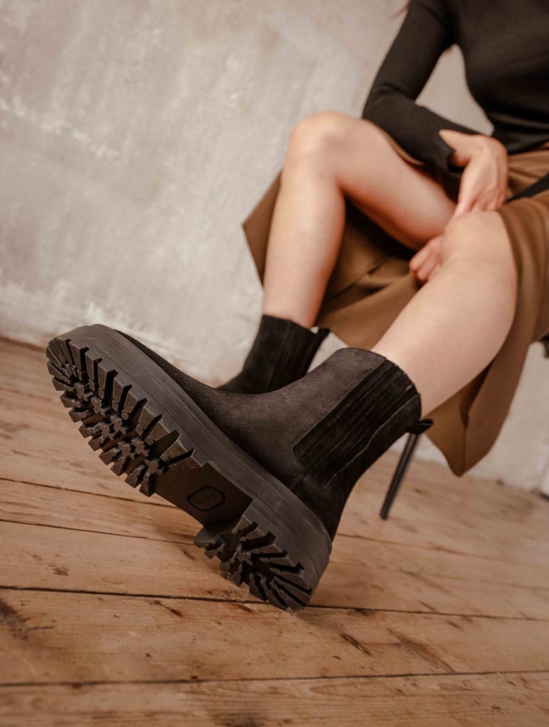 Flache Stiefel : Saori - Noir