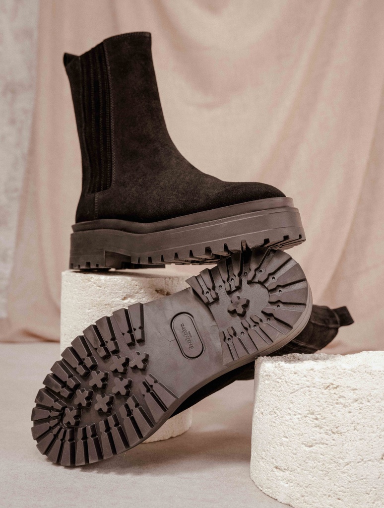 Flache Stiefel : Saori - Noir