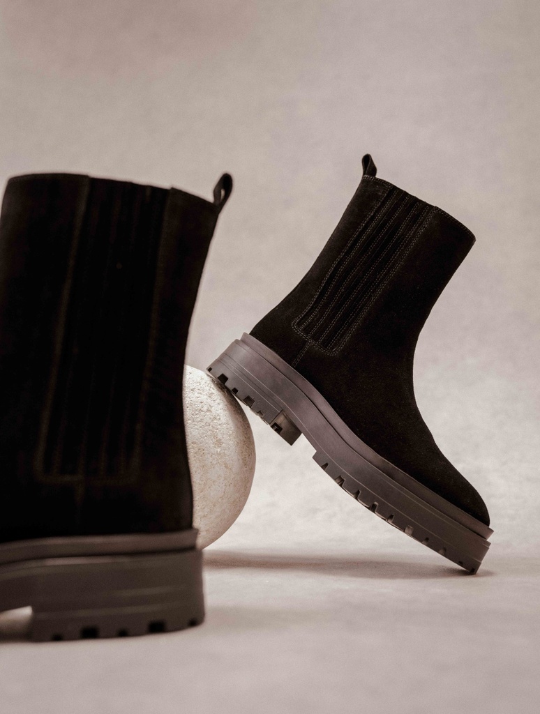 Flache Stiefel : Saori - Noir