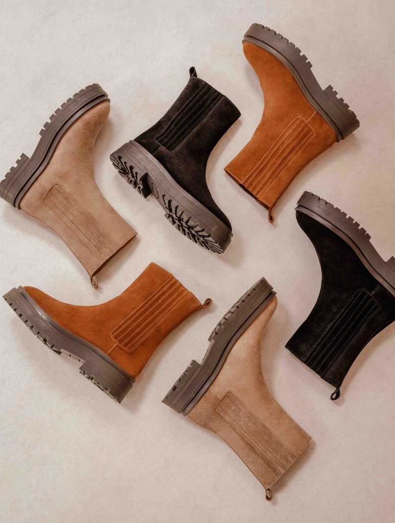 Flache Stiefel : Saori - Noir