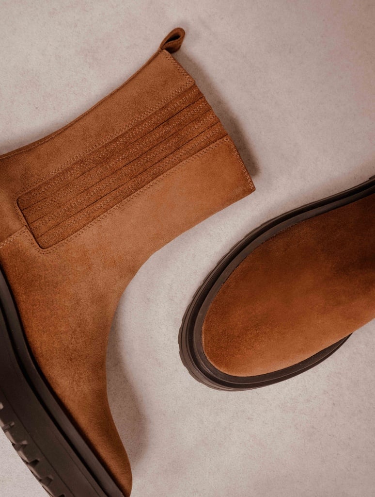 Flache Stiefel : Saori - Tabac