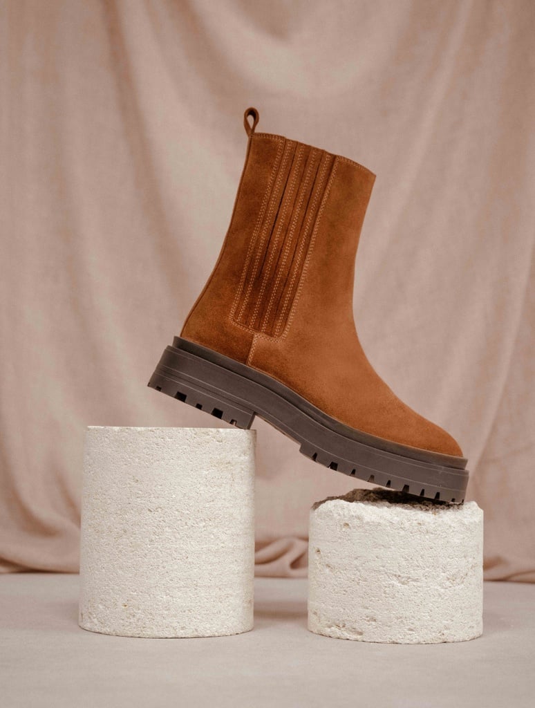 Flache Stiefel : Saori - Tabac