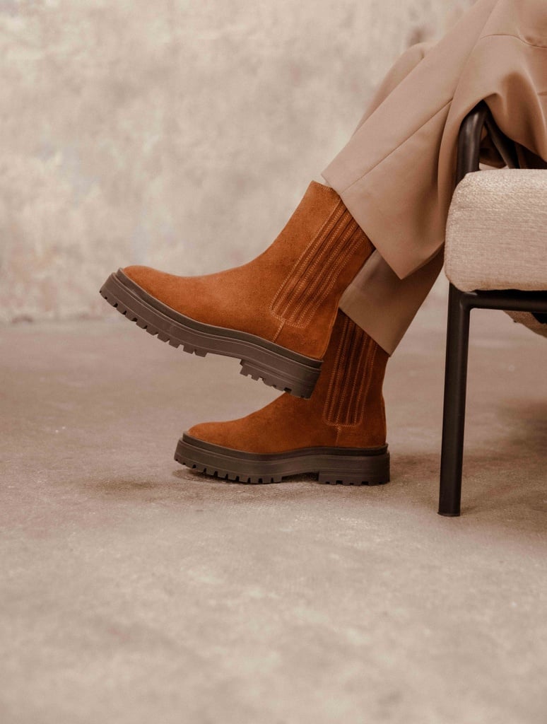 Flache Stiefel : Saori - Tabac