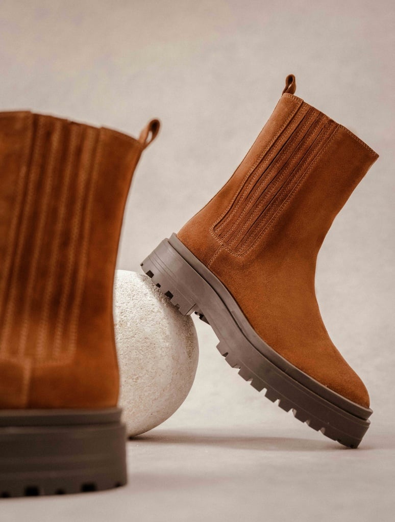 Flache Stiefel : Saori - Tabac