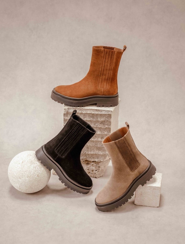 Flache Stiefel : Saori - Tabac