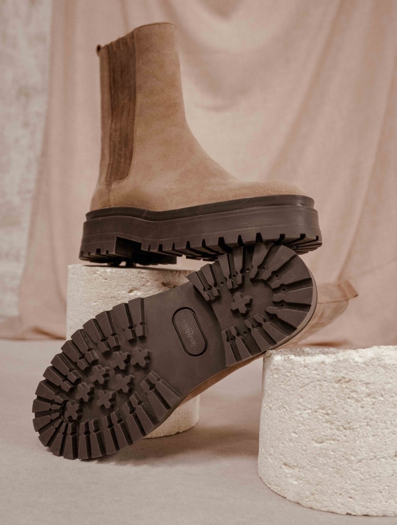 Flache Stiefel : Saori - Taupe Fuji