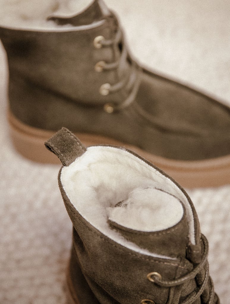 Botas Planas : Selma - Kaki Cendré