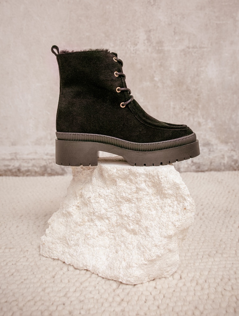 Flache Stiefel : Selma - Noir