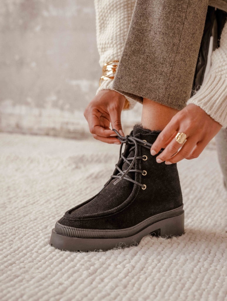 Flache Stiefel : Selma - Noir