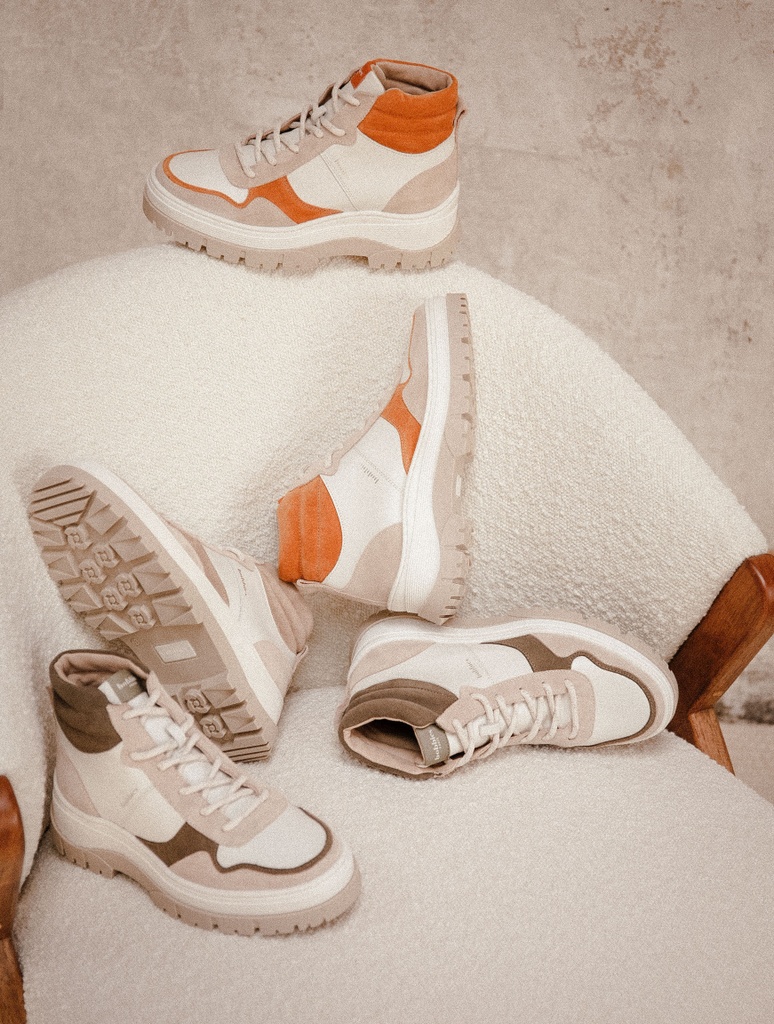 Zapatillas : Tomi - Blanc Cassé & Safran des Indes