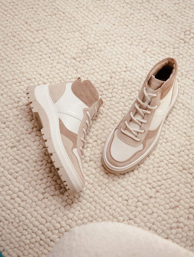 Zapatillas : Tomi - Blanc Cassé & Taupe Mohair