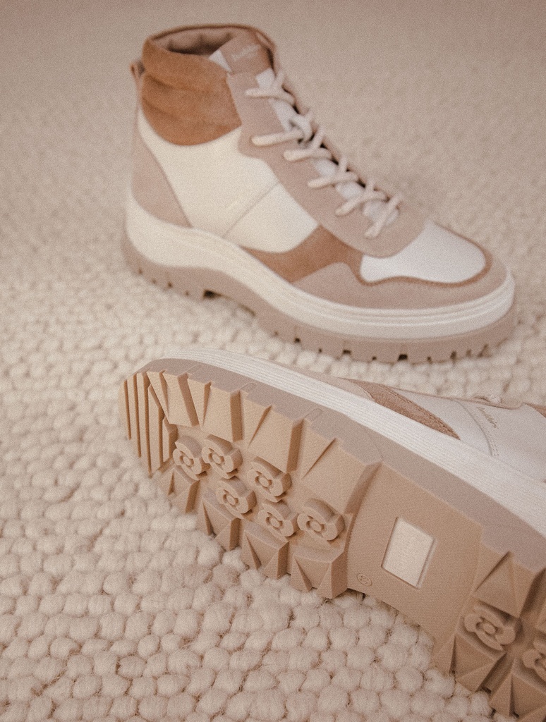 Zapatillas : Tomi - Blanc Cassé & Taupe Mohair