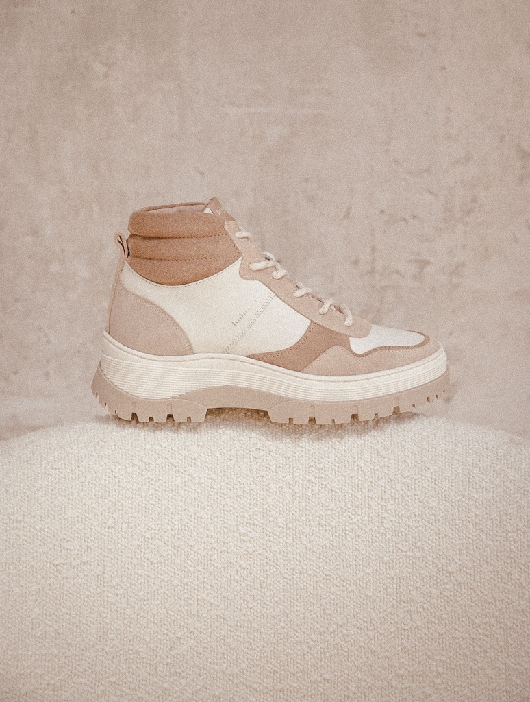 Zapatillas : Tomi - Blanc Cassé & Taupe Mohair