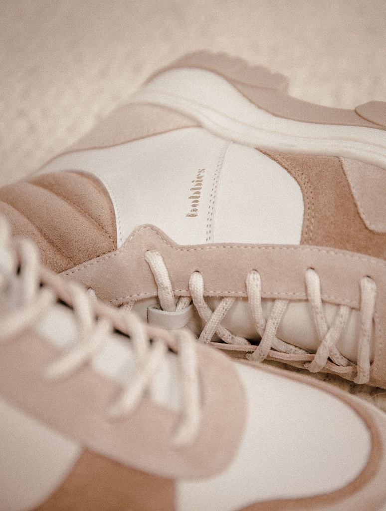 Zapatillas : Tomi - Blanc Cassé & Taupe Mohair