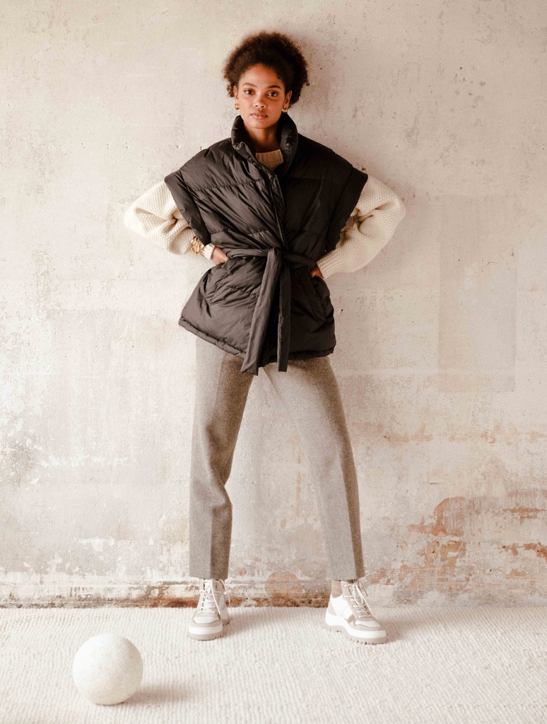 Zapatillas : Tomi - Blanc Cassé & Taupe Mohair