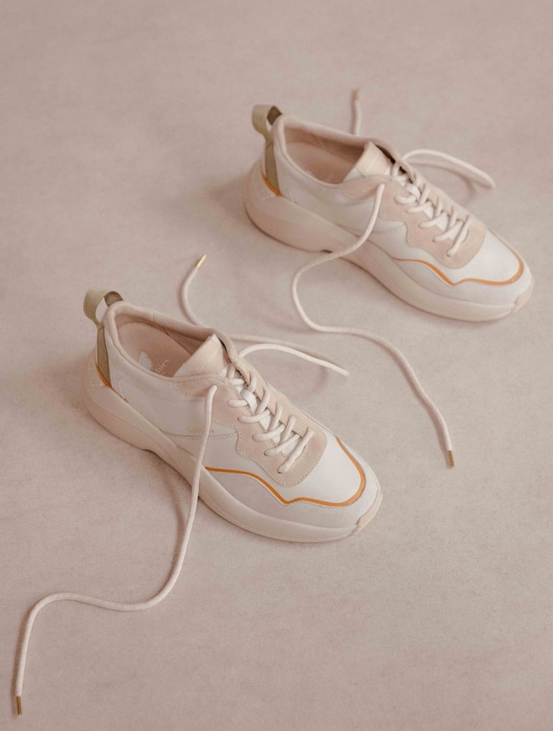 Sneakers : Wanda - Blanc Cassé - Vert - Jaune Maya