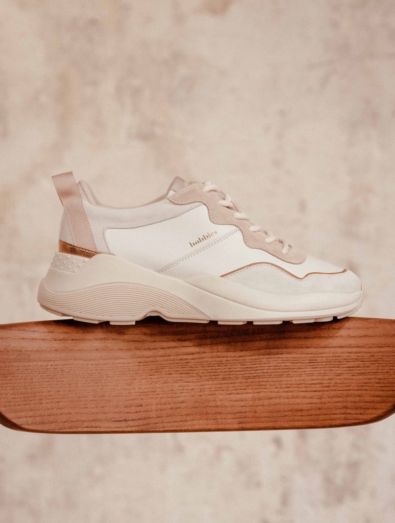 Sneakers : Wanda - Blanc Cassé - Beige - Safran des Indes