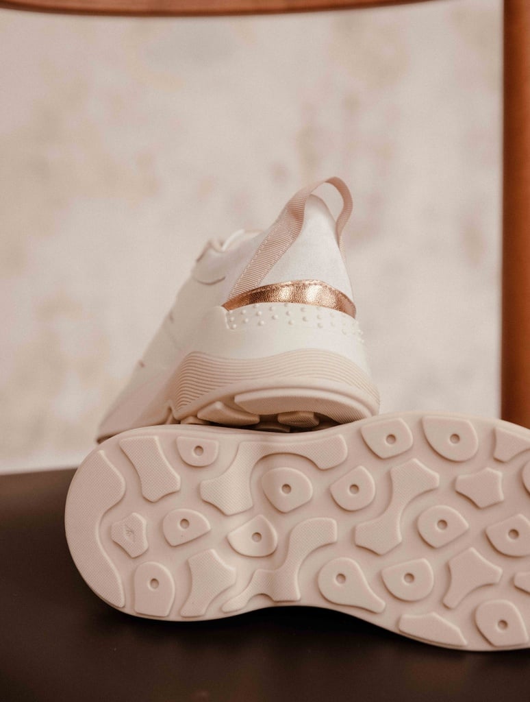 Sneakers : Wanda - Blanc Cassé - Beige - Safran des Indes