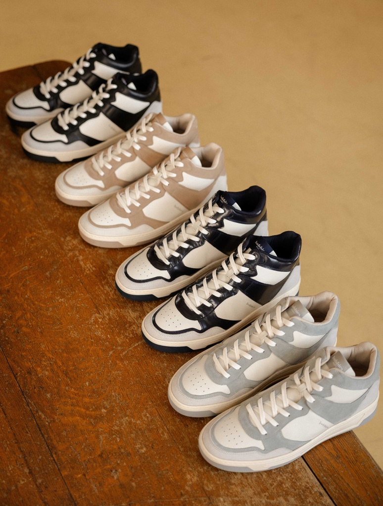 Turnschuhe : Fraser - Off White & Lucivert Blue