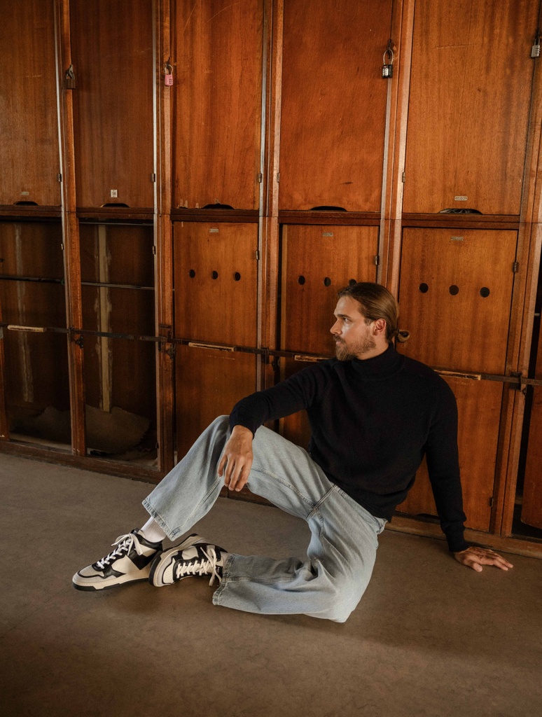 Turnschuhe : Fraser - Off White & Deep Black