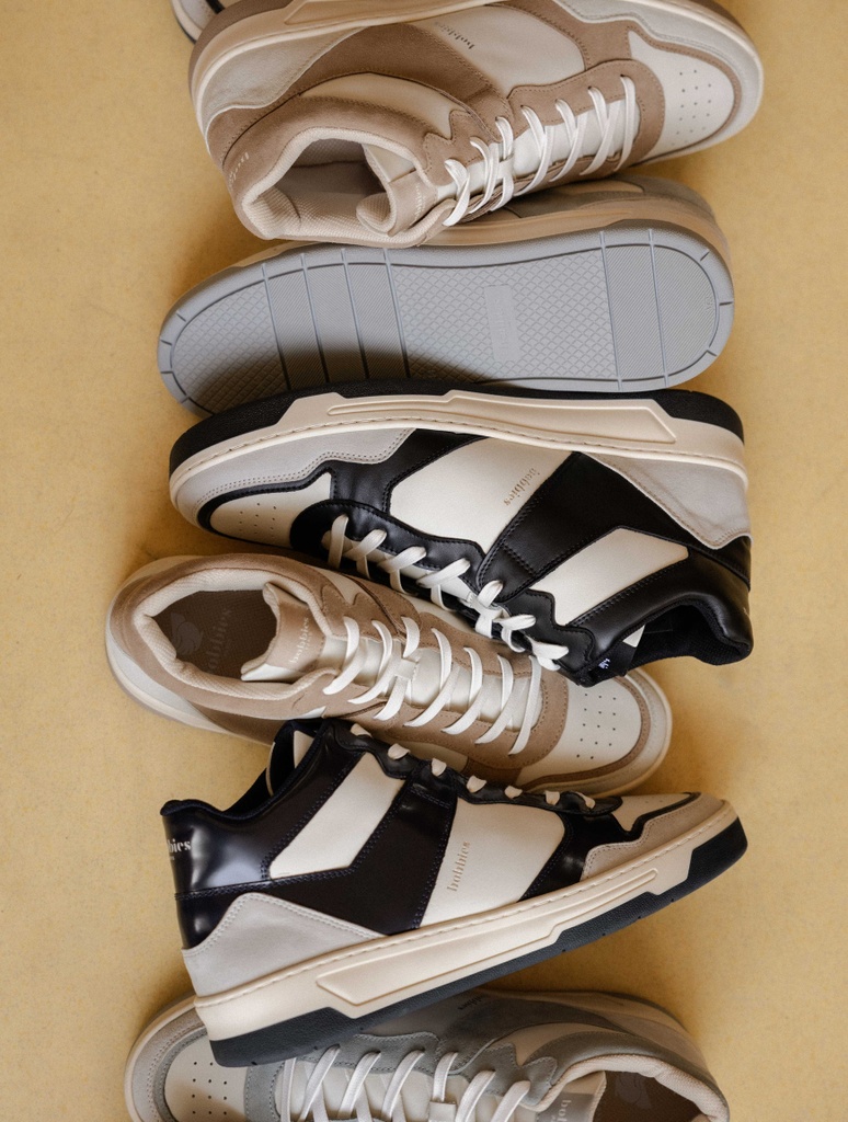 Turnschuhe : Fraser - Off White & Deep Black
