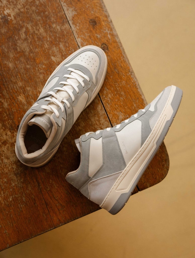 Baskets : Fraser - Off-White & Frosted Blue