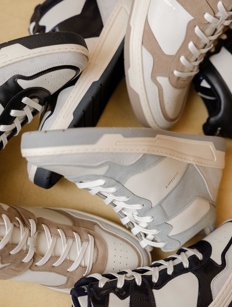 Baskets : Fraser - Off-White & Frosted Blue