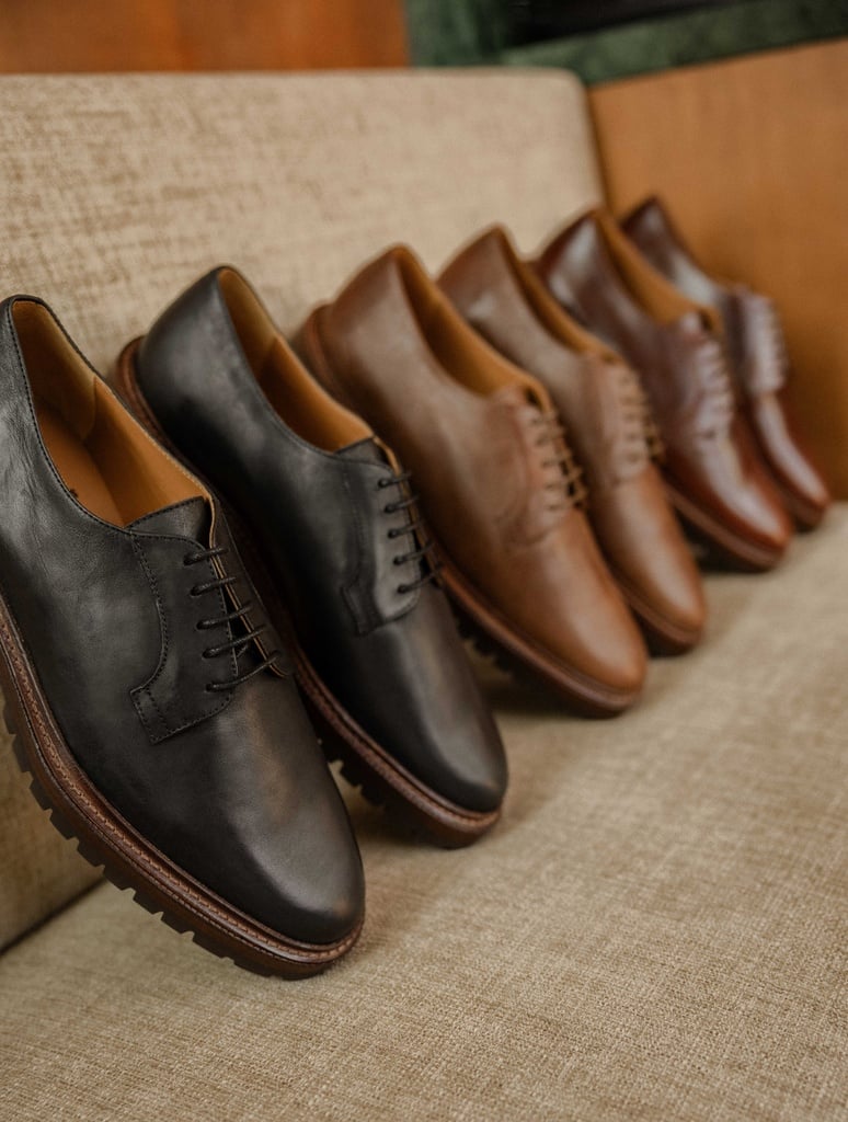 Derbies & Oxfords : Gaspard - Khaki Brown
