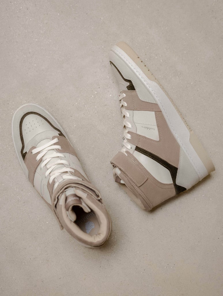 Turnschuhe : Larry - Off White & Taupe Linen