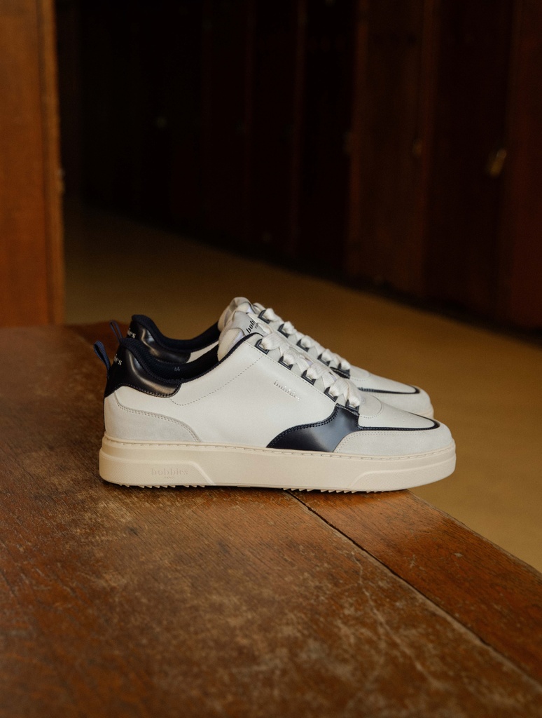 Turnschuhe : Thanassi - Off White & Lucivert Blue