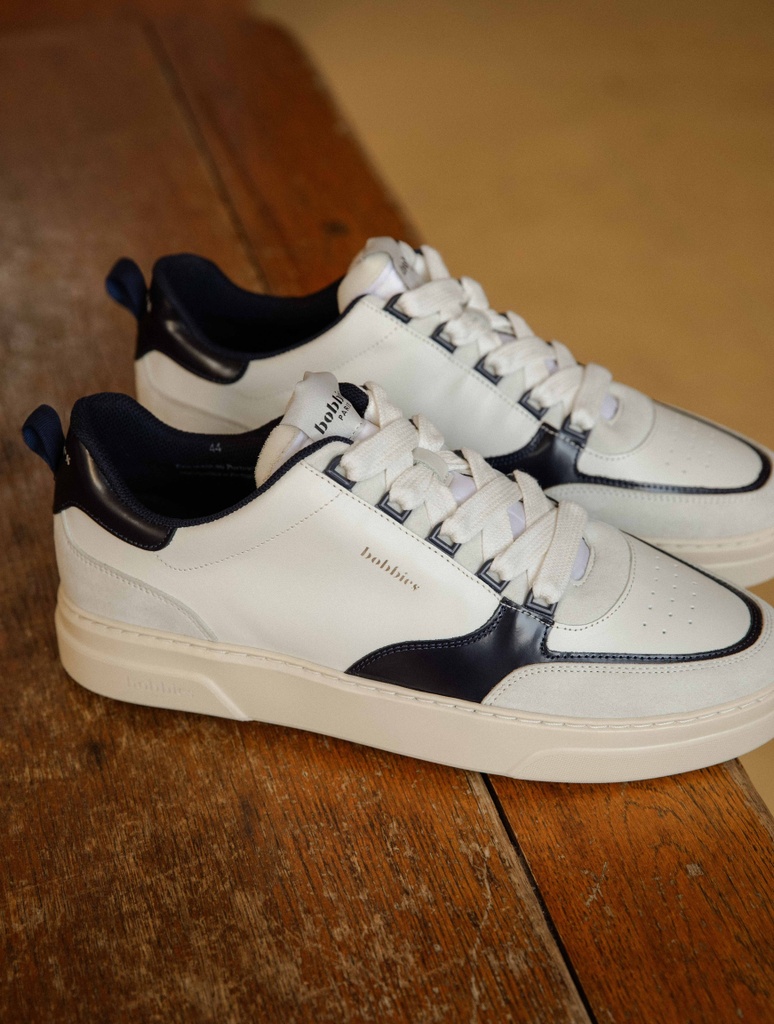 Sneakers : Thanassi - Off White & Lucivert Blue