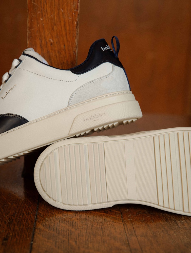 Sneakers : Thanassi - Off White & Lucivert Blue