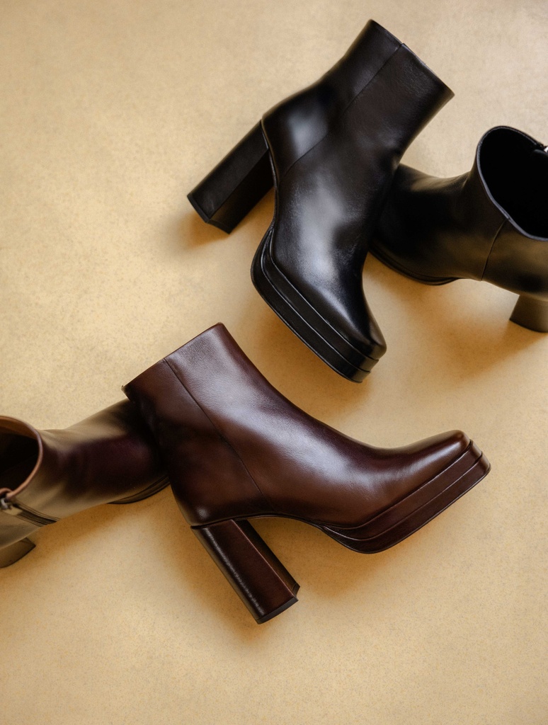 Heeled Boots : Adèle - Irish Coffee