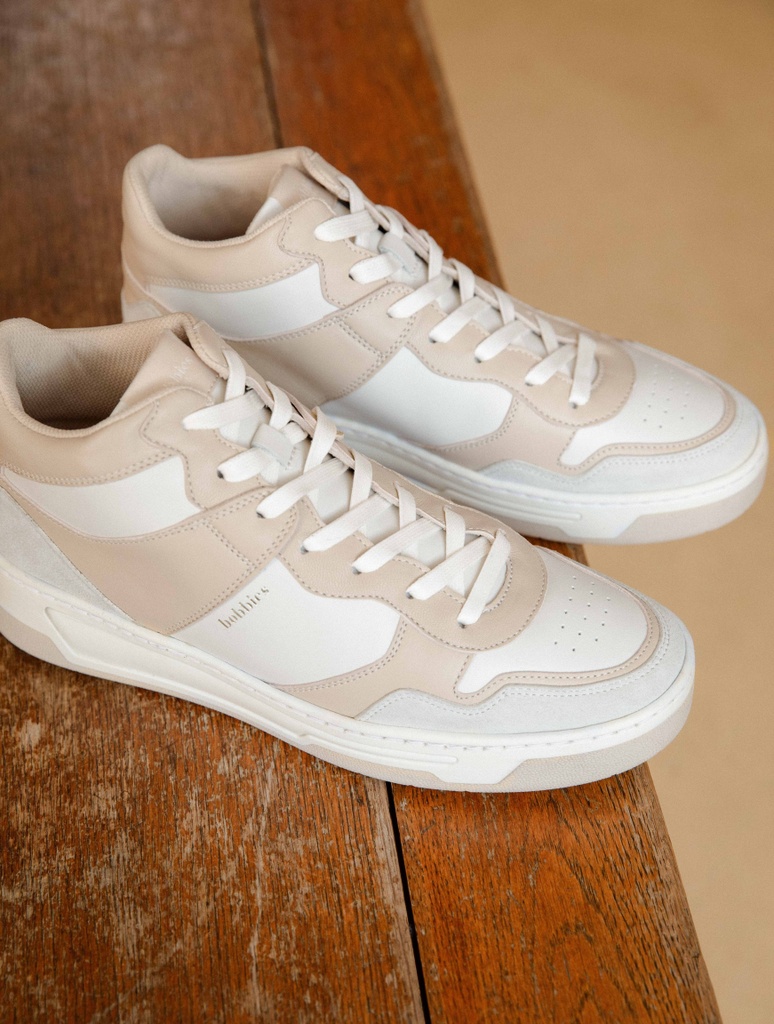 Baskets : Alija - Off White & Beige