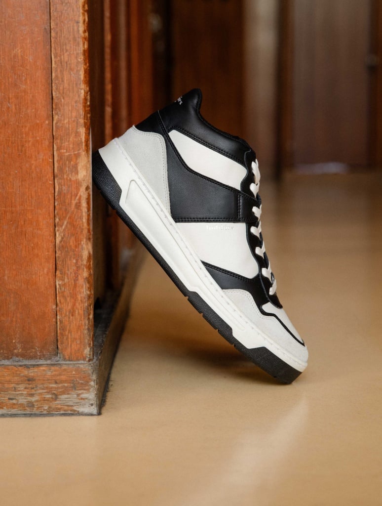 Baskets : Alija - Off White & Black