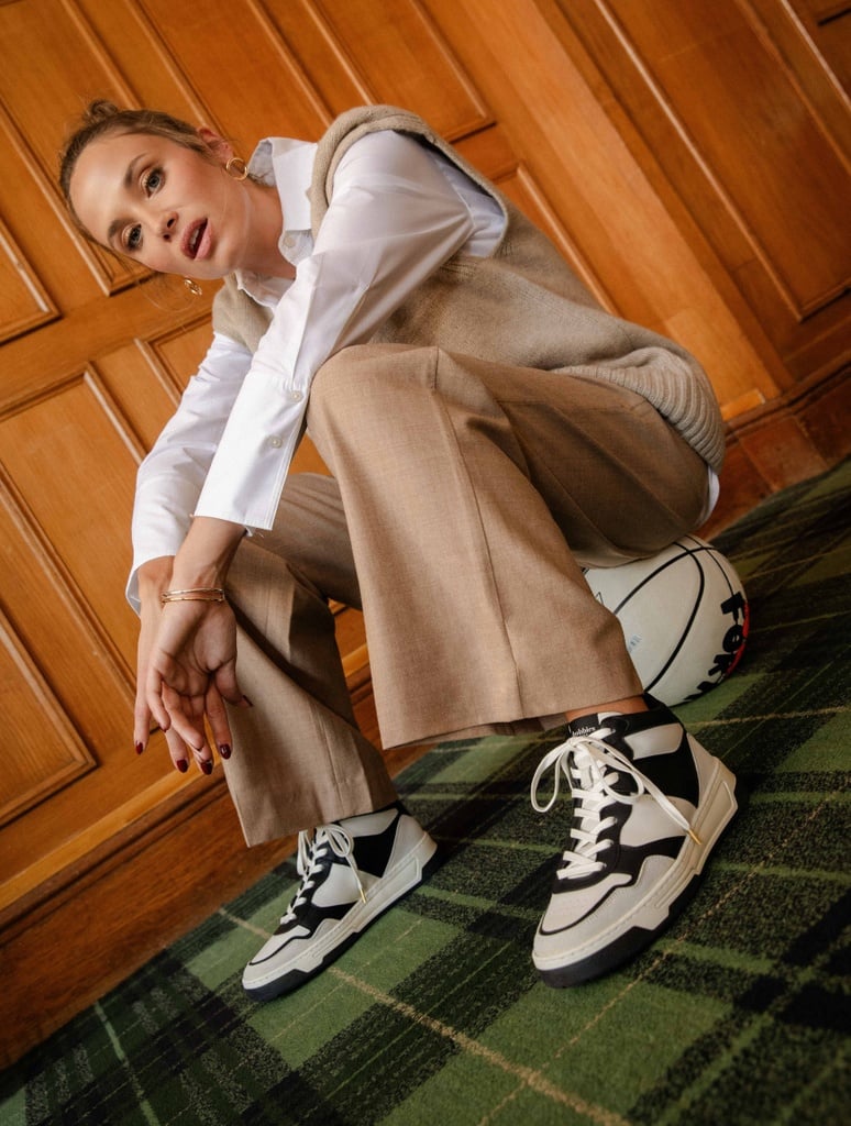 Baskets : Alija - Off White & Black