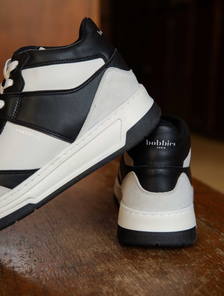 Baskets : Alija - Off White & Black