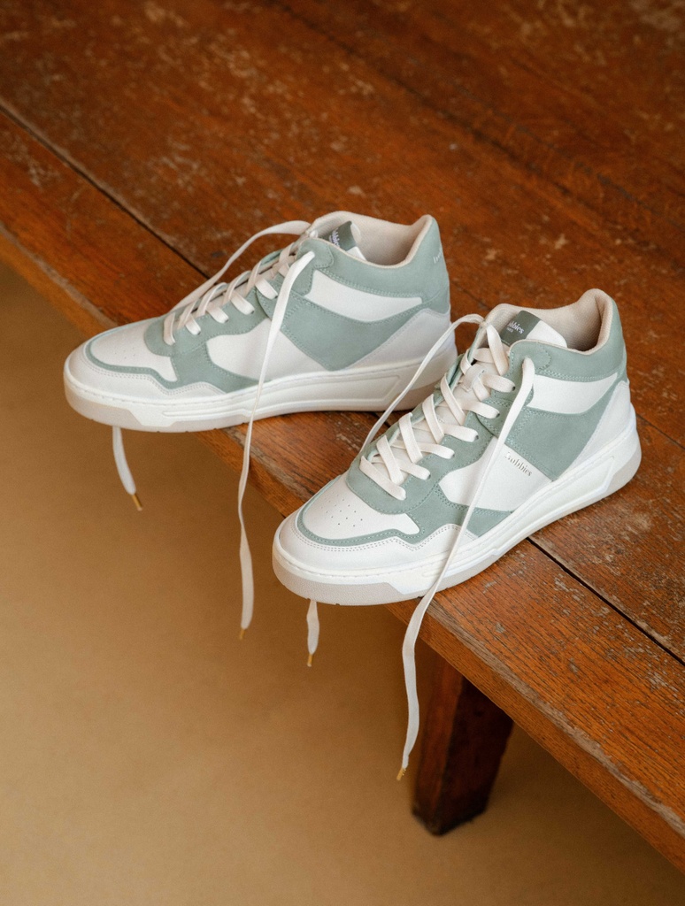 Baskets : Alija - Off White & Sage