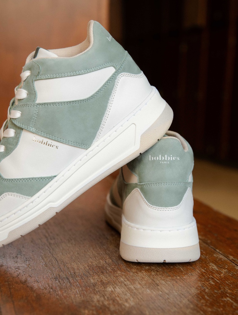 Baskets : Alija - Off White & Sage