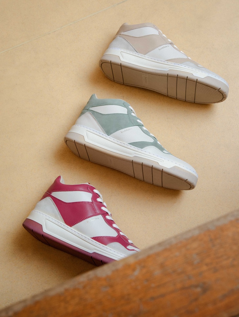 Baskets : Alija - Off White & Sage