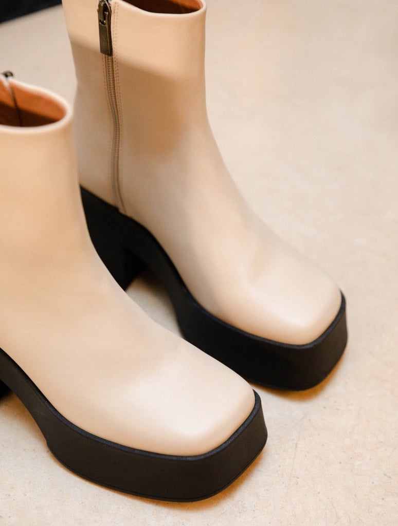 Heeled Boots : Amber - Beige
