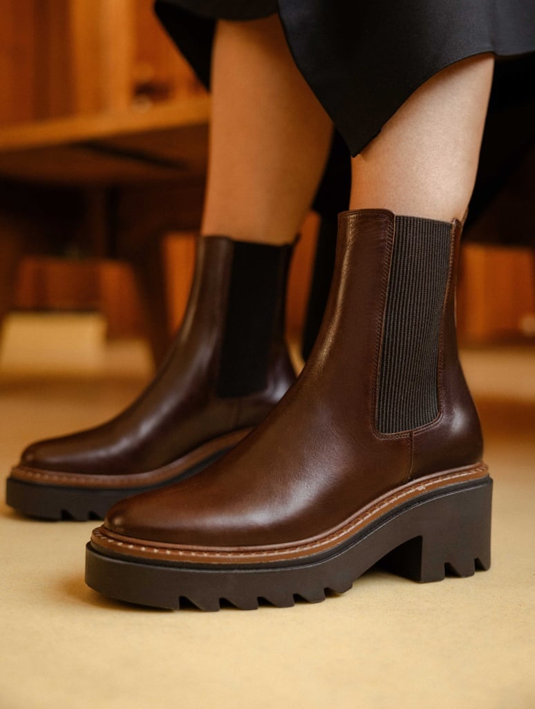 Flache Stiefel : Cameron - Irish Coffee