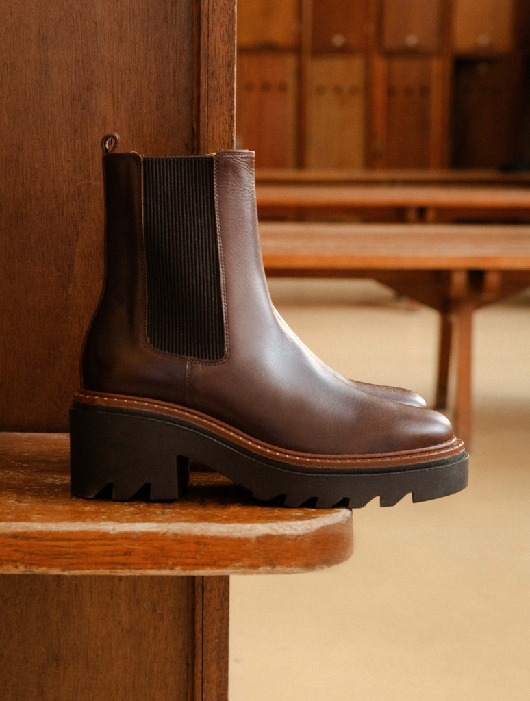 Flache Stiefel : Cameron - Irish Coffee