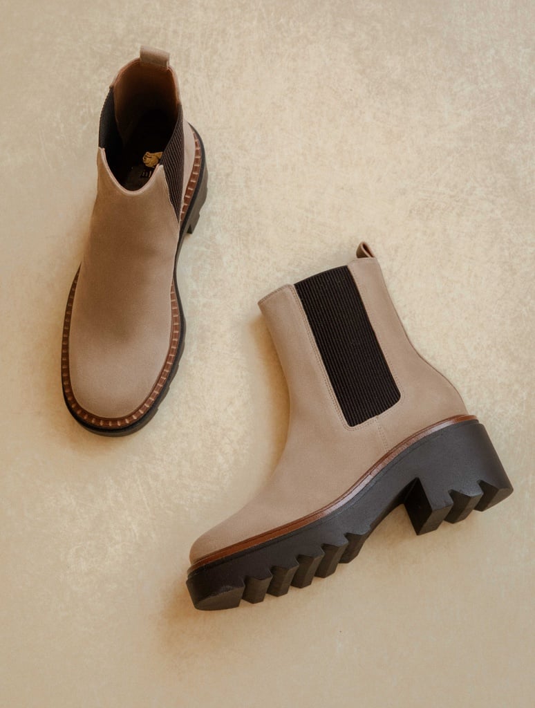 Flat Boots : Cameron - Mohair Taupe