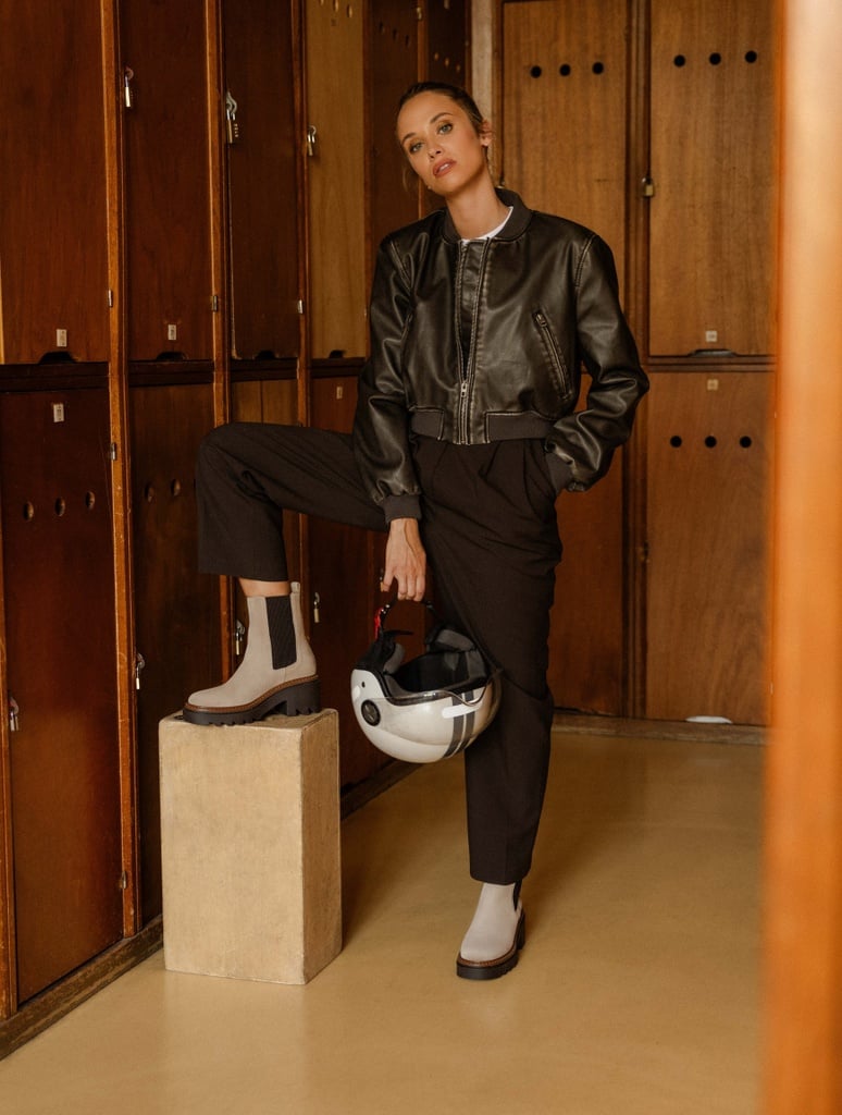 Flat Boots : Cameron - Mohair Taupe