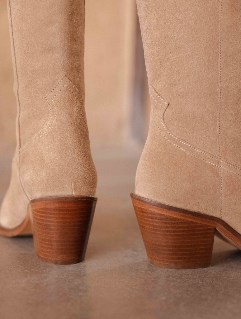 9614 Bottes Boulet Western Country Bout Pointue Marron Femme | La Joya Western Strasbourg2
