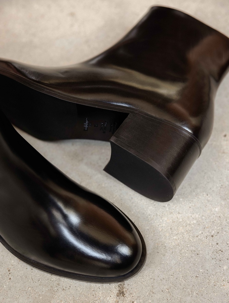 Flache Stiefel : Léa - Siyah Black