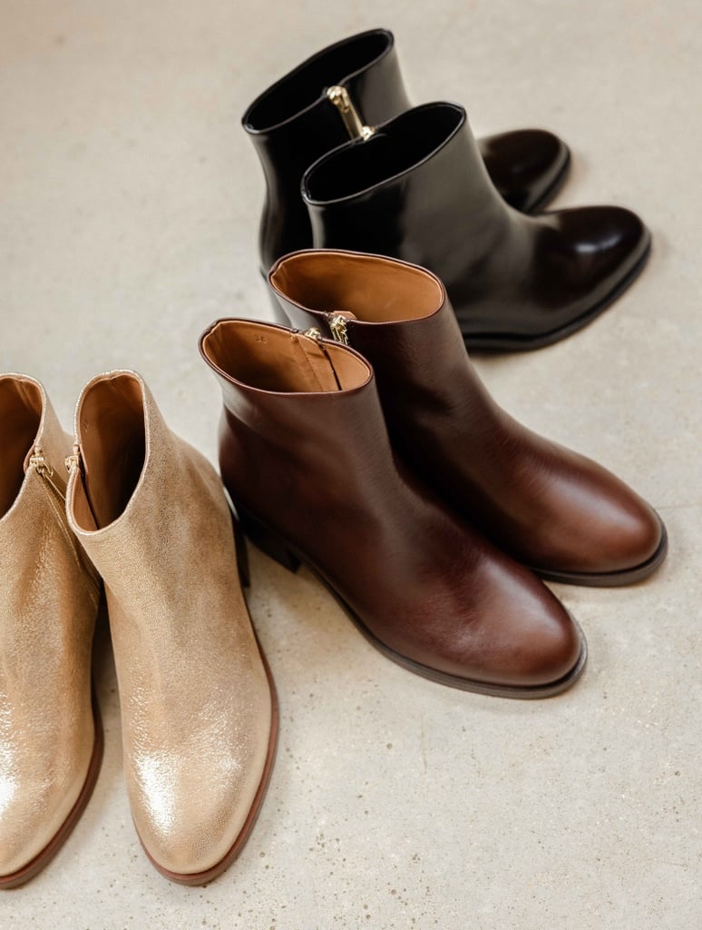 Flache Stiefel : Léa - Siyah Black